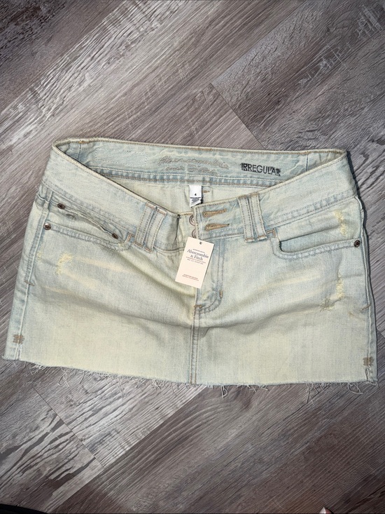 Abercrombie & Fitch Dresses & Skirts - NWT Abercrombie & Fitch Light Indigo Washed Denim Mini Skirt